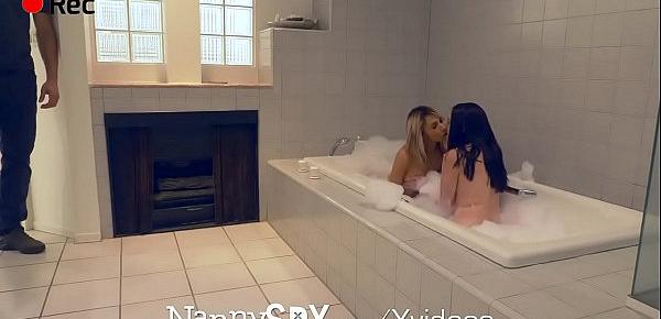  NANNYSPY Lesbian nanny caught and fucked to keep JOB